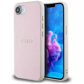   Guess - Grained Gold Ring MagSafe (GUHMPSE4PGHSMMP) - iPhone 16e / iPhone 17e - Pink