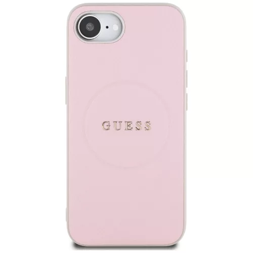 Guess - Grained Gold Ring MagSafe (GUHMPSE4PGHSMMP) - iPhone 16e / iPhone 17e - Pink