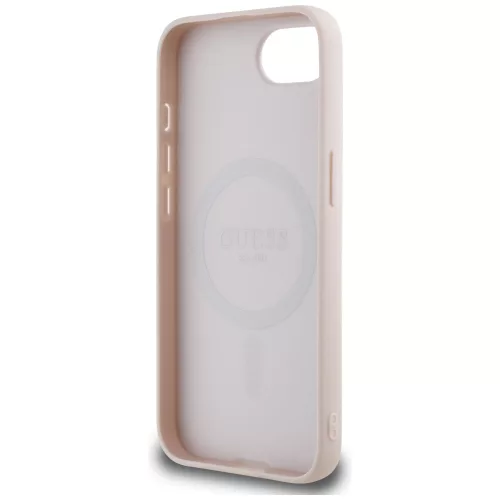 Guess - Grained Gold Ring MagSafe (GUHMPSE4PGHSMMP) - iPhone 16e / iPhone 17e - Pink
