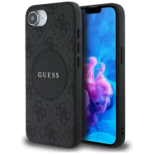 Guess - 4G Circle Classic Logo MagSafe (GUHMPSE4P4PGRSGK) - iPhone 16e / iPhone 17e - Black