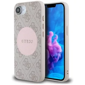   Guess - 4G Circle Classic Logo MagSafe (GUHMPSE4P4PGRSGP) - iPhone 16e / iPhone 17e - Pink
