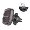Techsuit - Autós tartó MagGrip (S4) - Secure Mágneses tapadás Szellőzőrácsra, 360° forgás, with Metal Plates - Black/Red