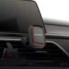 Techsuit - Autós tartó MagGrip (S5) - Secure Mágneses tapadás Szellőzőrácsra, forgathatóság 360°, with Metal Plates - Black/Red