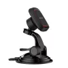 Techsuit - Autós tartó MagGrip (S6) - Műszerfalra, Mágneses tapadás, 360° forgás, Tapadókorong, 2 Metal Plates - Black/Red