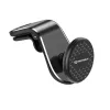 Techsuit - Autós tartó AirGrip (S8) - Waterfall-Shaped, Mágneses N52 Biztos tartás, Szellőzőrácsra, Szorítókarok - Black / Silver