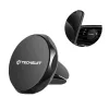 Techsuit - Autós tartó TinyGrip (S9) - Szellőzőrácsra, with Metal Plate, Erős mágnes, Univerzális Compatibility - Black / Silver