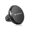 Techsuit - Autós tartó TinyGrip (S9) - Szellőzőrácsra, with Metal Plate, Erős mágnes, Univerzális Compatibility - Black / Silver