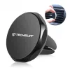 Techsuit - Autós tartó TinyGrip (S9) - Szellőzőrácsra, with Metal Plate, Erős mágnes, Univerzális Compatibility - Black / Silver