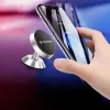Techsuit - Autós tartó TinyGrip (S10) - Universal Mágneses Mobile Mount, with Metal Plate, Erős mágnes - Black