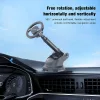 Techsuit - Autós tartó MagProX (S12) - Műszerfalra, MagSafe kompatibilis, 360° forgás, Tapadókorong Mounting Base - Black