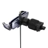 Baseus - Autós tartó (C40483401813-00) Phone/Tablet, Leather Finish, Retractable Arms, Auto Clamping  - Black Silver