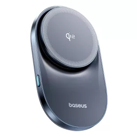   Baseus - Vezeték nélküli Autós tartó PrimeTrip VC1 Pro (C40169009123-00) - Szellőzőrácsra, Type-C, 15W, Qi2, with Cooling Fan - Black