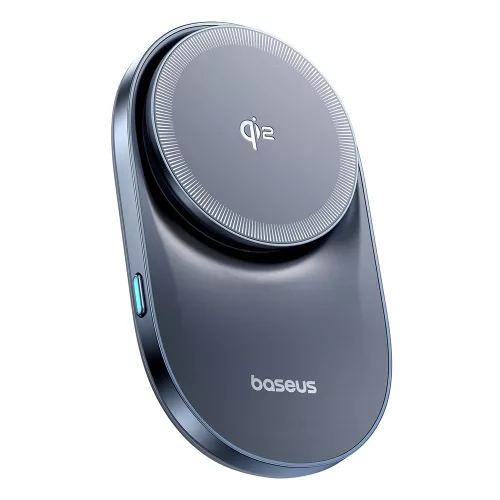 Baseus - Vezeték nélküli Autós tartó PrimeTrip VC1 Pro (C40169009123-00) - Szellőzőrácsra, Type-C, 15W, Qi2, with Cooling Fan - Black