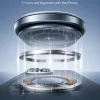 Baseus - Vezeték nélküli Autós tartó PrimeTrip VC1 Pro (C40169009123-00) - Szellőzőrácsra, Type-C, 15W, Qi2, with Cooling Fan - Black