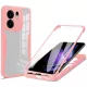 Techsuit - ColorVerse 360 tok kijelzővédővel - Oppo Reno13 F 4G / Reno13 F 5G / Reno13 FS 5G - Rózsaszín