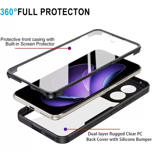 Techsuit - ColorVerse 360 tok kijelzővédővel - Oppo Reno13 F 4G / Reno13 F 5G / Reno13 FS 5G - Rózsaszín