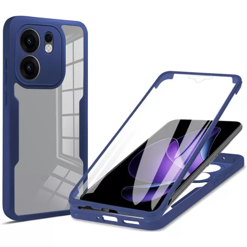 Techsuit - ColorVerse 360 tok kijelzővédővel - Oppo Reno13 F 4G / Reno13 F 5G / Reno13 FS 5G - Kék