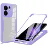 Techsuit - ColorVerse 360 tok kijelzővédővel - Oppo Reno13 F 4G / Reno13 F 5G / Reno13 FS 5G - Lila