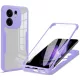 Techsuit - ColorVerse 360 tok kijelzővédővel - Oppo Reno13 F 4G / Reno13 F 5G / Reno13 FS 5G - Lila
