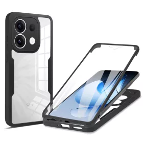   Techsuit - ColorVerse 360 tok kijelzővédővel - Oppo Reno13 - Fekete