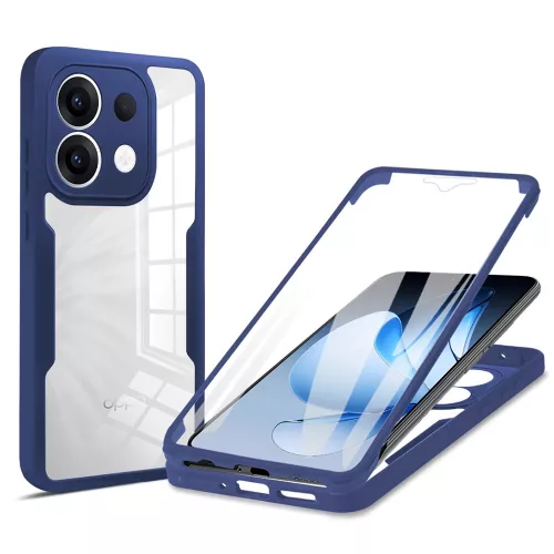 Techsuit - ColorVerse 360 tok kijelzővédővel - Oppo Reno13 - Kék