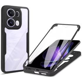   Techsuit - ColorVerse 360 tok kijelzővédővel - Oppo Reno13 Pro - Fekete