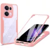 Techsuit - ColorVerse 360 tok kijelzővédővel - Oppo Reno13 Pro - Rózsaszín