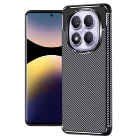   Techsuit - CarbonFiber szilikon tok - Xiaomi Redmi Note 14 Pro 4G - Fekete