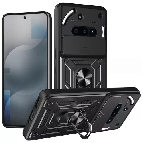 Techsuit - CamShield ütésálló tok - Nothing Phone (3a) - Fekete