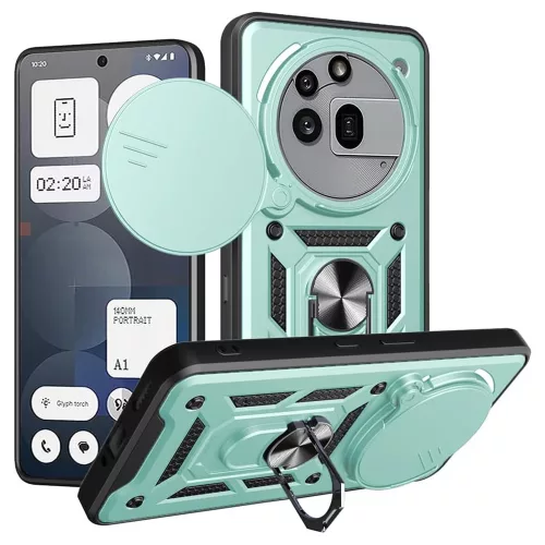 Techsuit - CamShield ütésálló tok - Nothing Phone (3a) Pro - Zöld