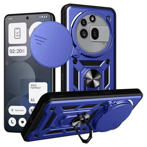 Techsuit - CamShield ütésálló tok - Nothing Phone (3a) Pro - Kék