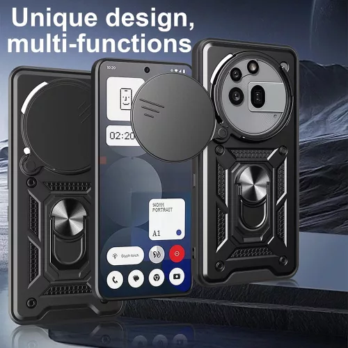 Techsuit - CamShield ütésálló tok - Nothing Phone (3a) Pro - Kék