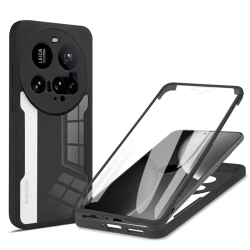 Techsuit - ColorVerse 360 tok kijelzővédővel - Xiaomi 15 Ultra - Fekete