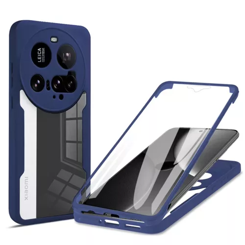 Techsuit - ColorVerse 360 tok kijelzővédővel - Xiaomi 15 Ultra - Kék