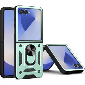   Techsuit - CamShield ütésálló tok - Samsung Galaxy Z Flip7 - Zöld