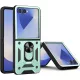Techsuit - CamShield ütésálló tok - Samsung Galaxy Z Flip7 - Zöld