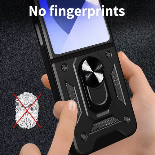 Techsuit - CamShield ütésálló tok - Samsung Galaxy Z Flip7 - Zöld