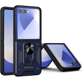   Techsuit - CamShield ütésálló tok - Samsung Galaxy Z Flip7 - Kék