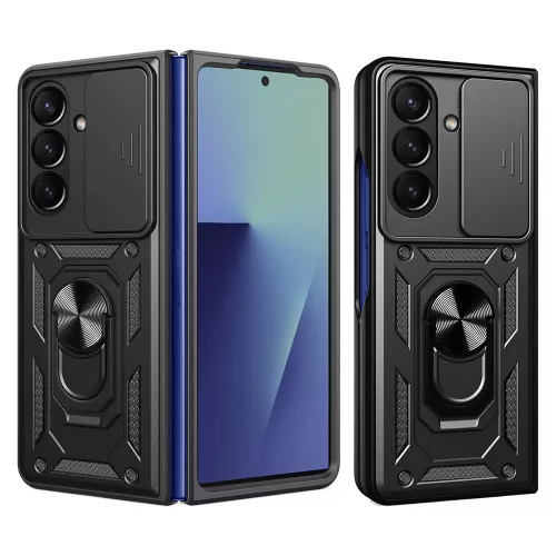Techsuit - CamShield ütésálló tok - Samsung Galaxy Z Fold7 - Fekete