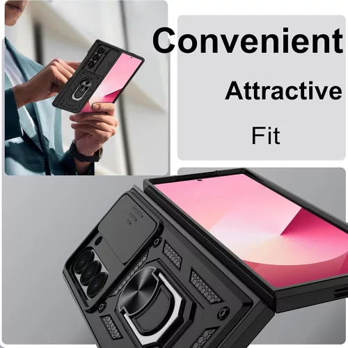 Techsuit - CamShield ütésálló tok - Samsung Galaxy Z Fold7 - Fekete