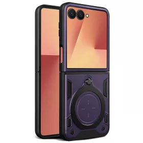   Techsuit - CamGuard Pro ütésálló tok - Samsung Galaxy Z Flip7 - Lila