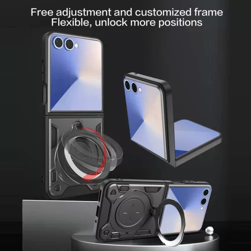 Techsuit - CamGuard Pro ütésálló tok - Samsung Galaxy Z Flip7 - Lila