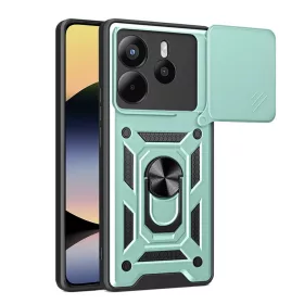   Techsuit - CamShield ütésálló tok - Xiaomi Redmi Note 14 4G (Regional) - Zöld