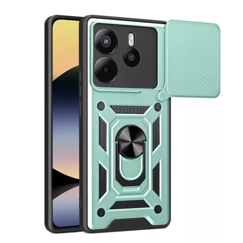 Techsuit - CamShield ütésálló tok - Xiaomi Redmi Note 14 4G (Regional) - Zöld