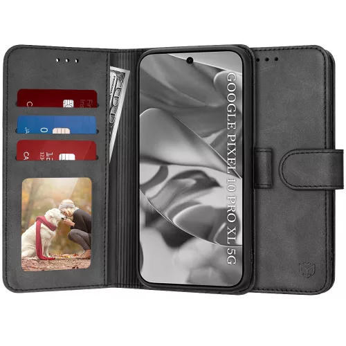 Techsuit - Diary Book kinyitható tok - Google Pixel 10 Pro XL - Fekete