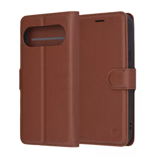 Techsuit - Leather Folio - Google Pixel 10 / 10 Pro - Brown