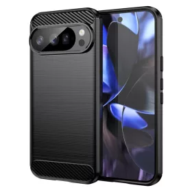   Techsuit - Carbon szilikon tok - Google Pixel 10 / 10 Pro - Fekete