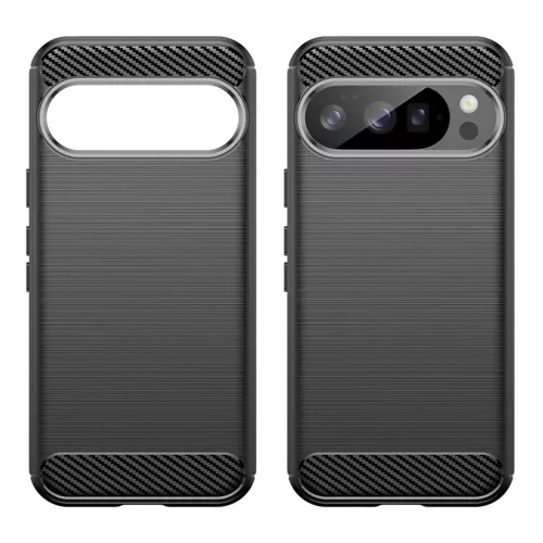 Techsuit - Carbon szilikon tok - Google Pixel 10 / 10 Pro - Fekete