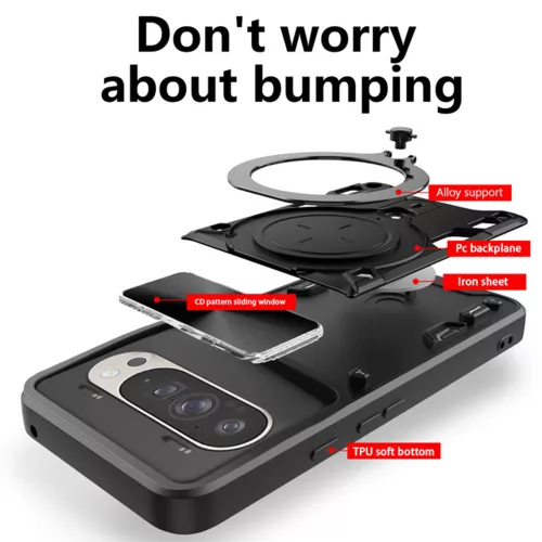 Techsuit - CamGuard Pro ütésálló tok - Google Pixel 10 Pro XL - Fekete