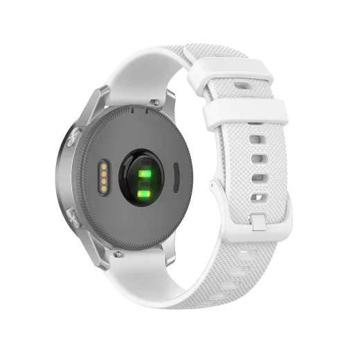 Techsuit - Watchband 18mm (W006) - Huawei Watch GT 4 (41mm)/W1/Honor Watch S1/Garmin Venu 2S/Vivoactive 4S - White